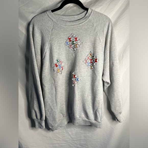 XL Quilt crewneck grey - Picture 1 of 7